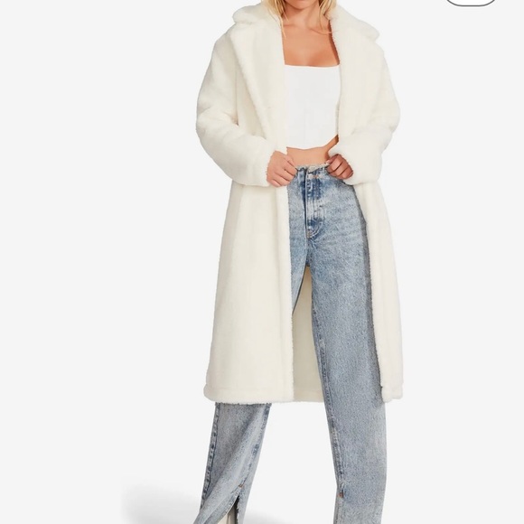 Steve Madden Saide Jacket Ivory Large New with Tags - Picture 1 of 7